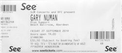Gary Numan Aberdeen Ticket 2019